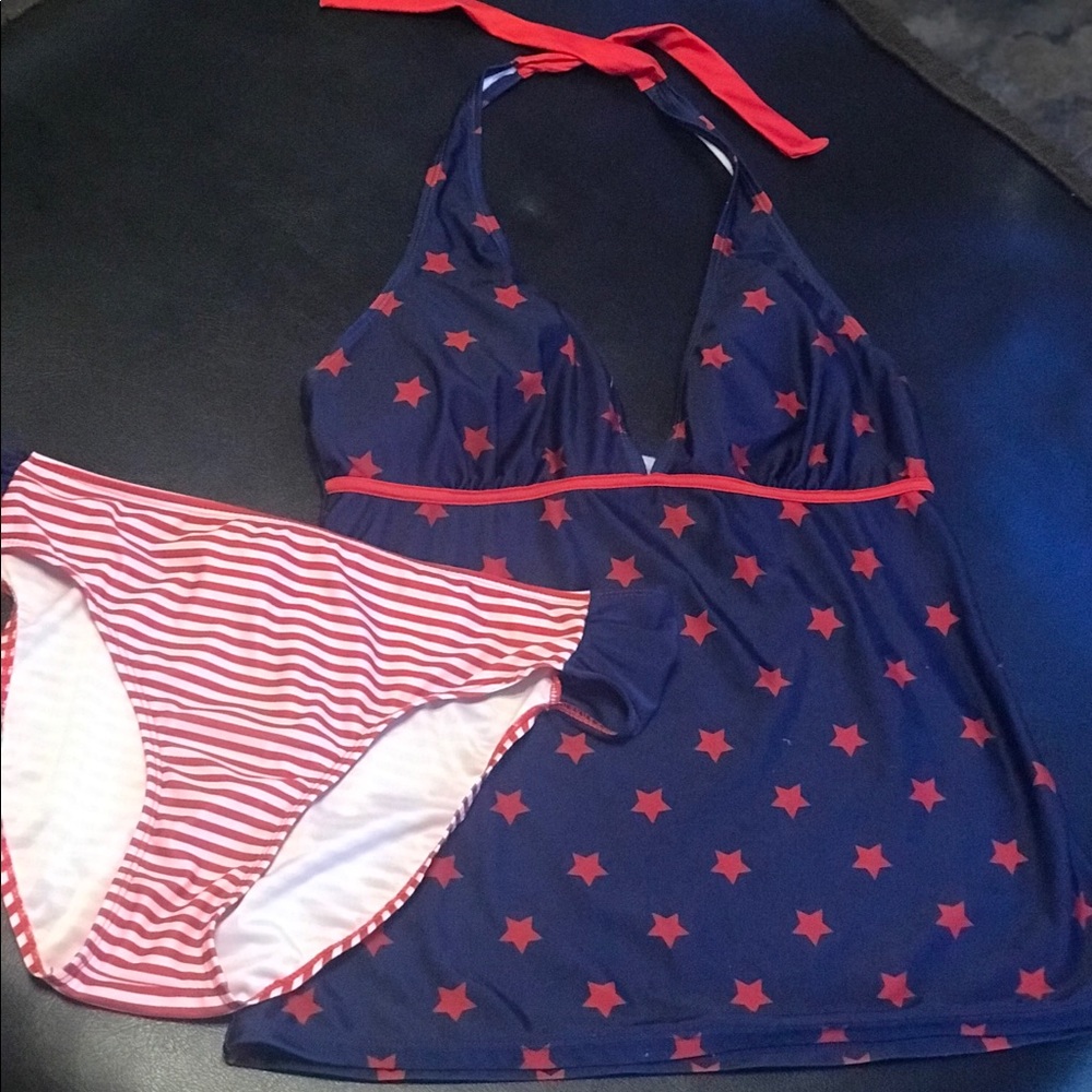 2 piece swimwear stars and stripes
